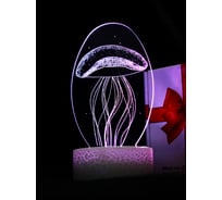 Светодиодный ночник 3d светильник PALMEXX led rgb 7 цветов (медуза) PX/LAMP-016