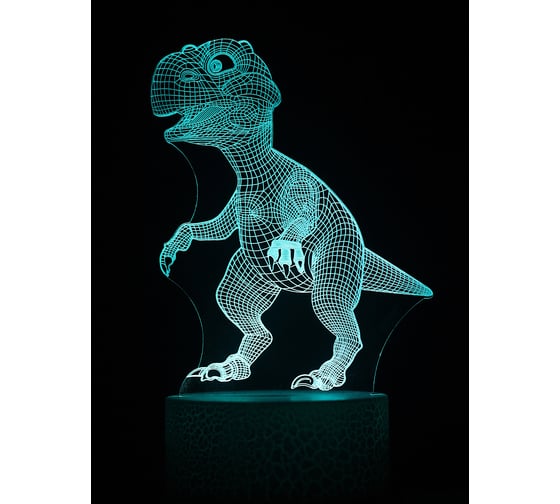Светодиодный ночник 3d светильник PALMEXX led rgb 7 цветов (динозавр) PX/LAMP-014