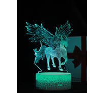 Светодиодный ночник 3d светильник PALMEXX led rgb 7 цветов (пегас) PX/LAMP-010