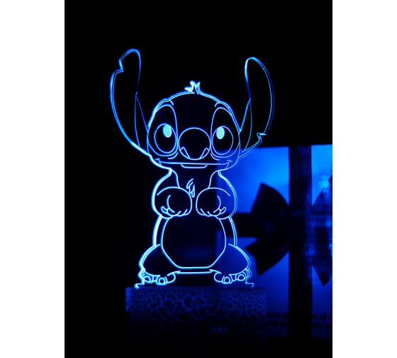 Светодиодный ночник 3d светильник PALMEXX led rgb 7 цветов (стич) PX/LAMP-009 1