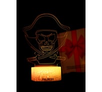 Светодиодный ночник 3d светильник PALMEXX led rgb 7 цветов (череп) PX/LAMP-039
