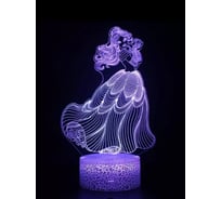 Светодиодный ночник 3d светильник PALMEXX led rgb 7 цветов (принцесса) PX/LAMP-036