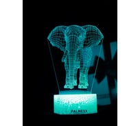 Светодиодный ночник 3d светильник PALMEXX led rgb 7 цветов (слон) PX/LAMP-032