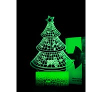 Светодиодный ночник 3d светильник PALMEXX led rgb 7 цветов (новогодняя ёлка) PX/LAMP-021