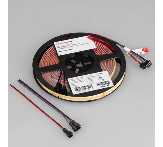 Светодиодная герметичная лента Arlight SPI-COB-SE-X378-12mm 24V White6000-PX63-BPT Arligh 5м 041738