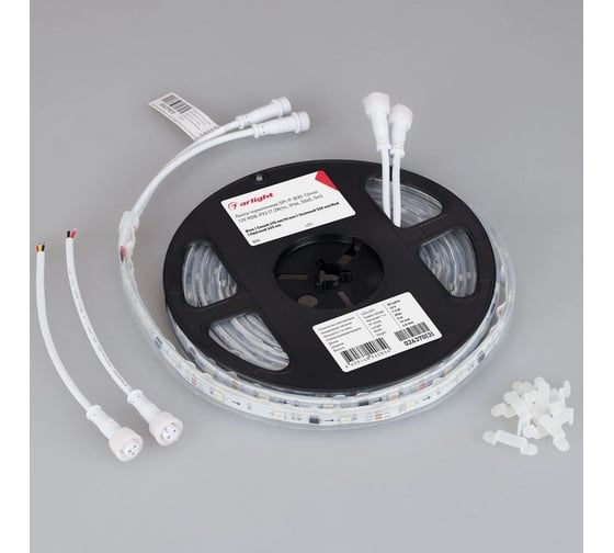 Светодиодная герметичная лента Arlight SPI-P-B30-12mm 12V RGB-PX3 , бегущий 5м 026370(3)