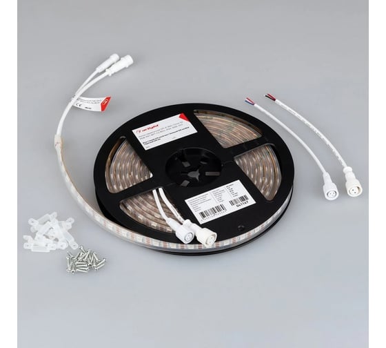 Светодиодная герметичная лента Arlight SPI-P-B60-12mm 5V RGB-PX1-BPT, бегу 5м 041167