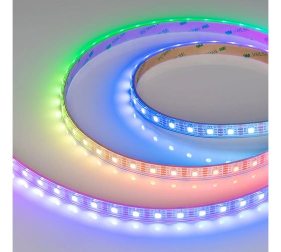Светодиодная герметичная лента Arlight SPI-P-B60-12mm 5V RGB-PX1-BPT, бегу 5м 041167