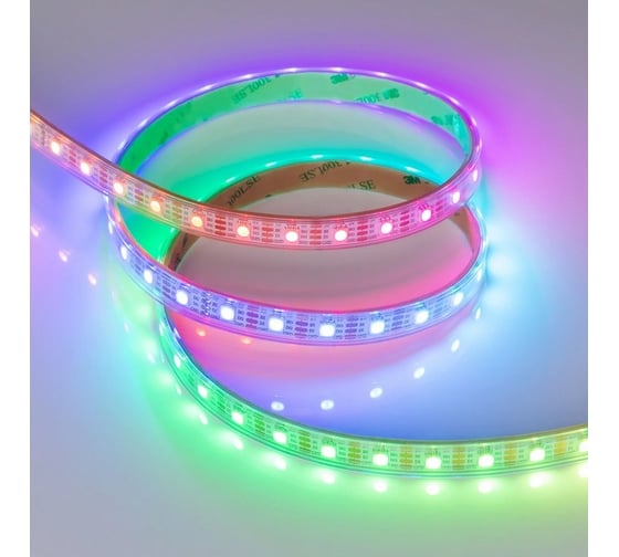 Светодиодная герметичная лента Arlight SPI-P-B60-12mm 5V RGB-PX1-BPT, бегу 5м 041167