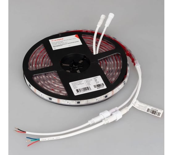 Светодиодная герметичная лента Arlight SPI-PFS-B60-12mm 12V RGB-PX3-BPT , б 5м 039177