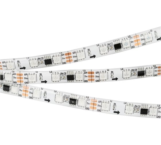 Светодиодная герметичная лента Arlight SPI-SE-B60-10mm 12V RGB-PX3 , бегу 5м 026366(2) 1