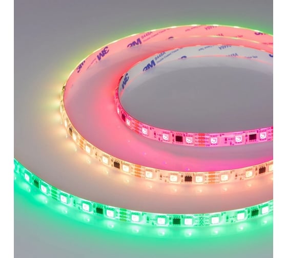 Светодиодная герметичная лента Arlight SPI-SE-B60-10mm 12V RGB-PX3-BPT , бе 5м 039597