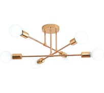 Люстра Балтийский светлячок 6 рожков, глянцевая золотая LP-10001