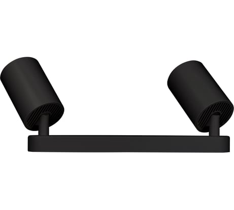 Светильник Jazzway накладной под лампу с цоколем GU10 PDL-R 2xGU10 2х15Вт BL черный 230В IP20 5049345