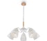 Люстра Freya nendo 5xe27x60w металл и дерево белый FR5138PL-05W 2