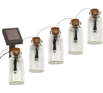 Садовая гирлянда ЭРА ERAGS08-05 10 подсвечиваемых светодиодами бутылочек Б0038507