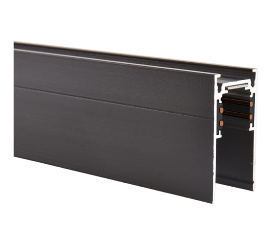 Магнитный накладной шинопровод Crystal lux CLT 0.113 01 L2000 BL 1