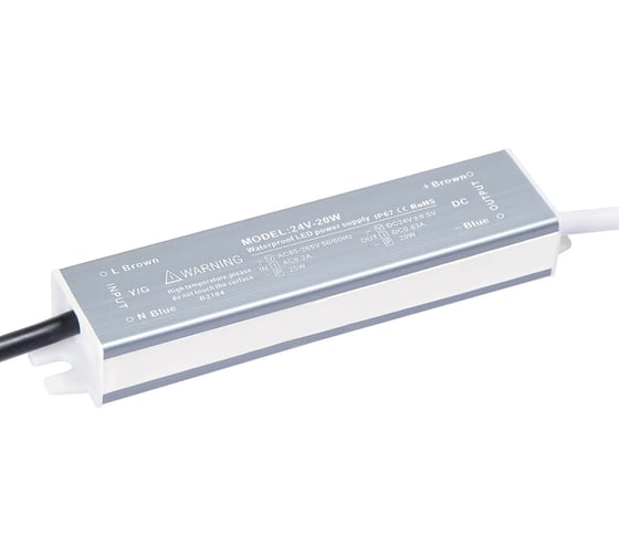 Блок питания LEDCRAFT LC-WP-20W-24V IP67 0.8 A 140x30x20 418020002 1