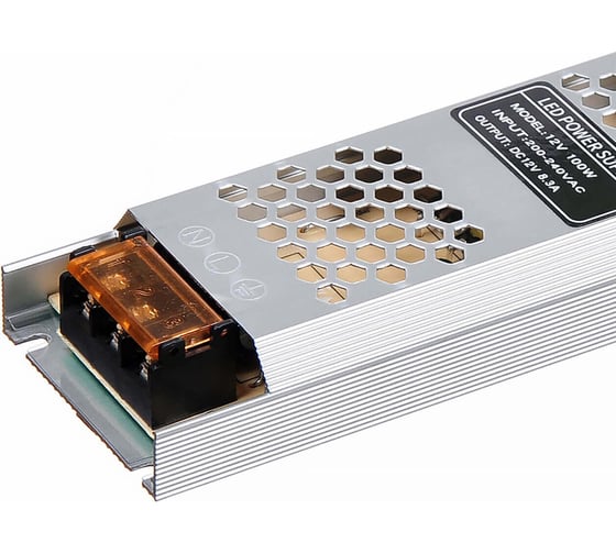 Блок питания LEDCRAFT LC-N100W-12V 8.3 А тонкий 168x53x20 418010003
