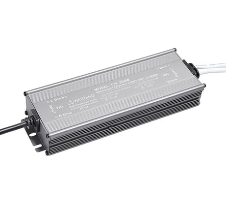 Блок питания LEDCRAFT LC-WP-200W-12V IP67 16.6 A 215x70x35 418020011