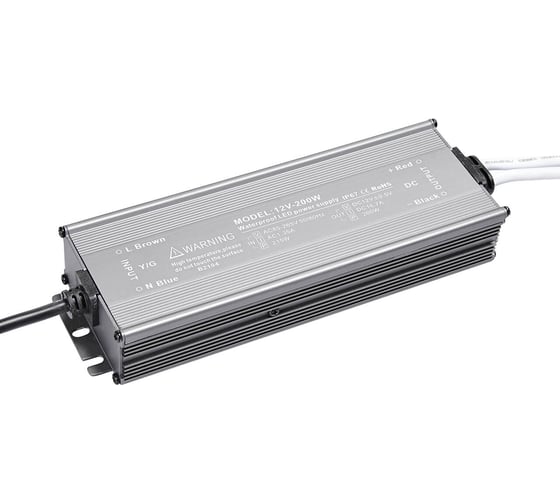 Блок питания LEDCRAFT LC-WP-200W-12V IP67 16.6 A 215x70x35 418020011 1