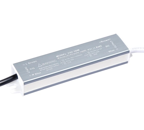 Блок питания LEDCRAFT LC-WP-30W-24V IP67 1.25 A 140x30x20 418020004 1
