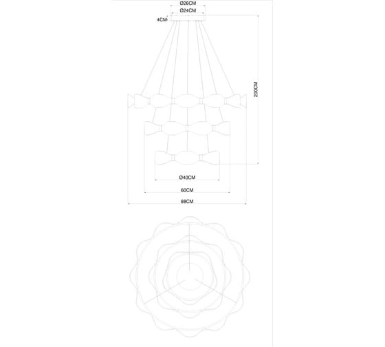 Подвесная люстра ARTE LAMP grace A1868SP-3PB