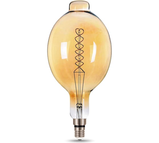 Лампа Gauss LED Vintage Filament Flexible BT180 8W E27 180х360mm Golden 620lm 2400K 152802008