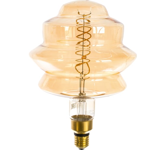 Лампа Gauss Led Vintage Filament Flexible BD180 8W 560lm E27 180х250mm Golden 2400K 161802008