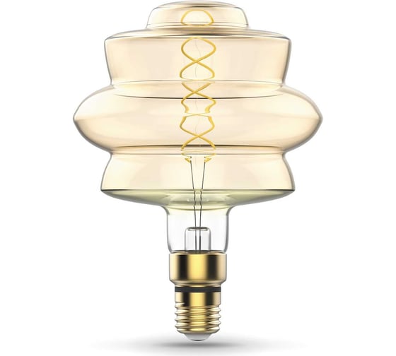 Лампа Gauss Led Vintage Filament Flexible BD180 8W 560lm E27 180х250mm Golden 2400K 161802008