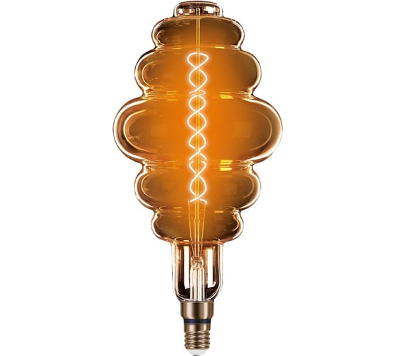 Лампа Gauss LED Vintage Filament Flexible BD200 8W E27 200х410mm Gray 2700K 159802008