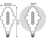 Лампа Gauss LED Vintage Filament Flexible BD200 8W E27 200х410mm Gray 2700K 159802008 7