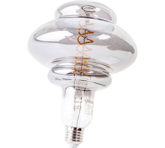 Лампа Gauss Led Vintage Filament Flexible BD160 8W 330lm E27 160х210mm Gray 2400K 162802008