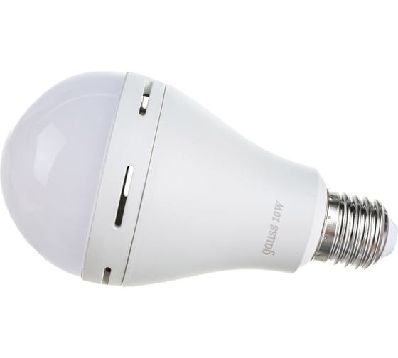 Лампа Gauss LED A60 10W E27 660lm 4100K с Li-Ion аккумулятором 102402200