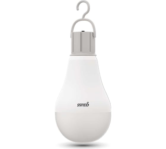 Лампа Gauss LED A60 7W E27 470lm 4100K с Li-Ion аккумулятором 102402207