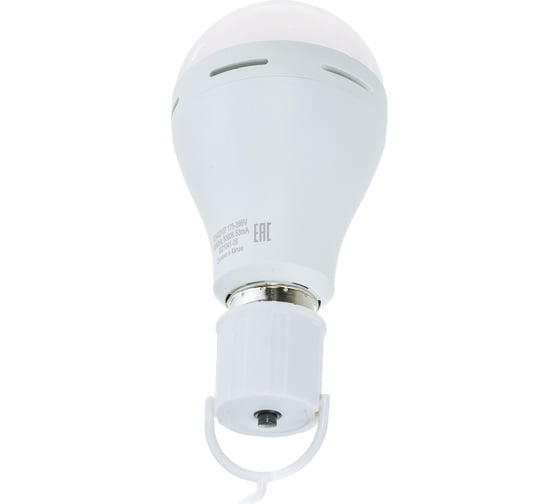 Лампа Gauss LED A60 7W E27 450lm 3000K с Li-Ion аккумулятором 102402107