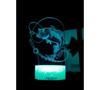 Светодиодный ночник PALMEXX 3d светильник led rgb 7 цветов (рыбалка) PX/LAMP-042