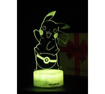 Светодиодный ночник PALMEXX 3d светильник led rgb 7 цветов (пикачу) PX/LAMP-053