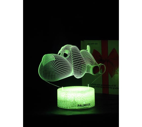 Светодиодный ночник PALMEXX 3d светильник led rgb 7 цветов (собачка) PX/LAMP-055