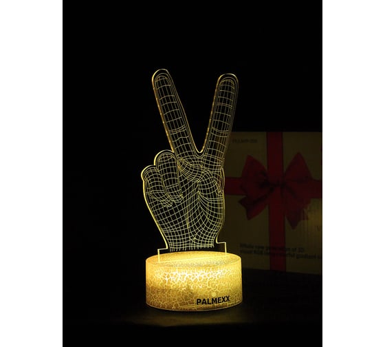 Светодиодный ночник PALMEXX 3d светильник led rgb 7 цветов (виктори) PX/LAMP-063