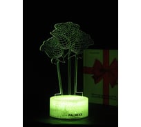 Светодиодный ночник PALMEXX 3d светильник led rgb 7 цветов (розы) PX/LAMP-066