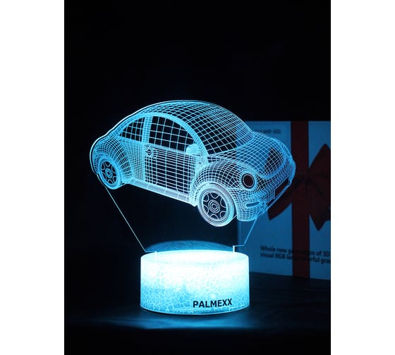 Светодиодный ночник PALMEXX 3d светильник led rgb 7 цветов (автомобиль) PX/LAMP-083