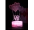 Светодиодный ночник PALMEXX 3d светильник led rgb 7 цветов (шары-сердечки) PX/LAMP-081 1