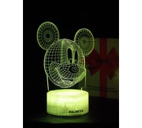 Светодиодный ночник PALMEXX 3d светильник led rgb 7 цветов (голова микки мауса) PX/LAMP-079