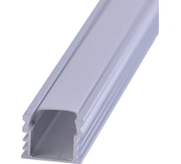 Комплект накладного алюминиевого профиля с рассеивателем REXANT 16x12мм, 2м 146-401