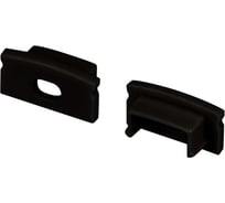 Заглушка Arlight LINE-1708 BLACK с отверстием, 1 комплект 040315