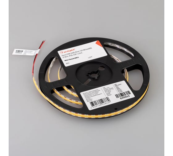 Светодиодная лента Arlight COB-X400-8mm 12V White6000 2,5м 039043