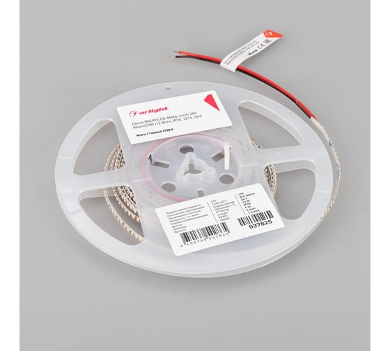 Светодиодная лента Arlight MICROLED-M266-4mm 24V Warm2700 5м 037825
