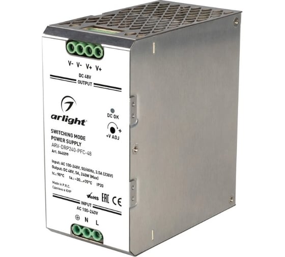 Блок питания Arlight ARV-DRP240-PFC-48 1шт 044599