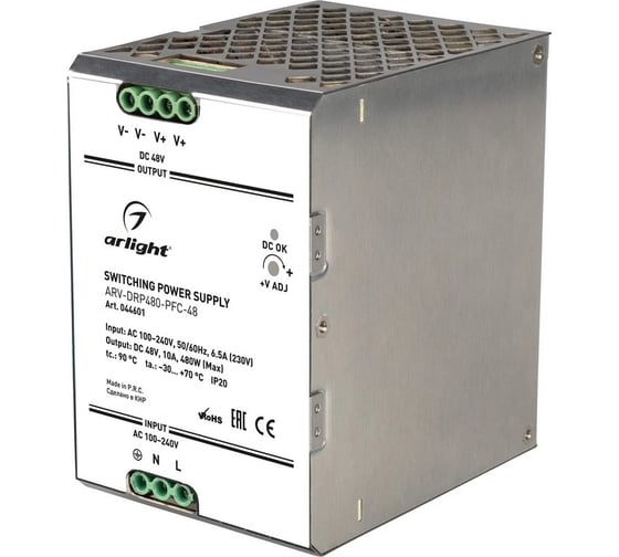 Блок питания Arlight ARV-DRP480-PFC-48 1шт 044601 1